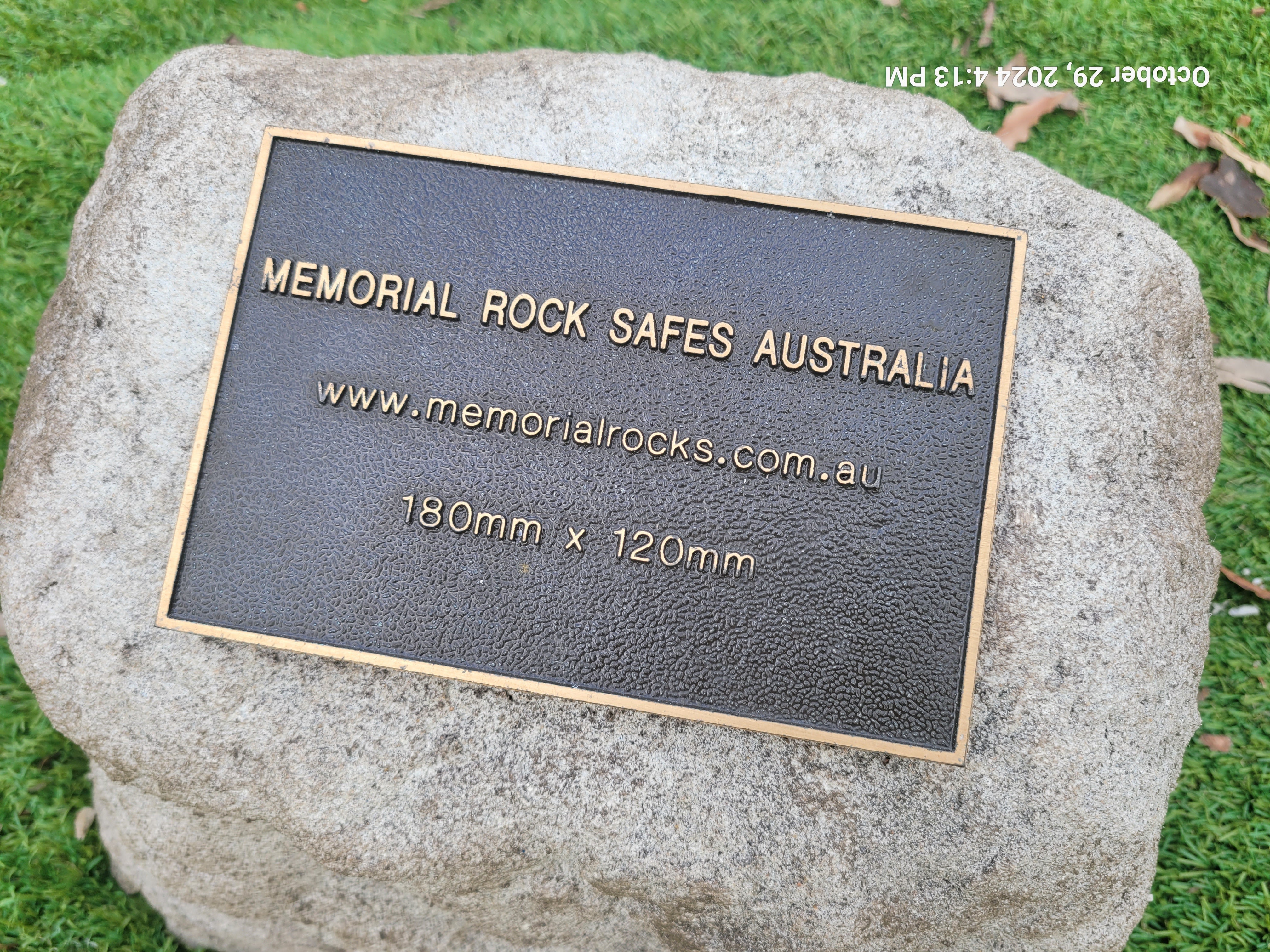 Memorial Rock Urn 1800  Large Natural Riversand