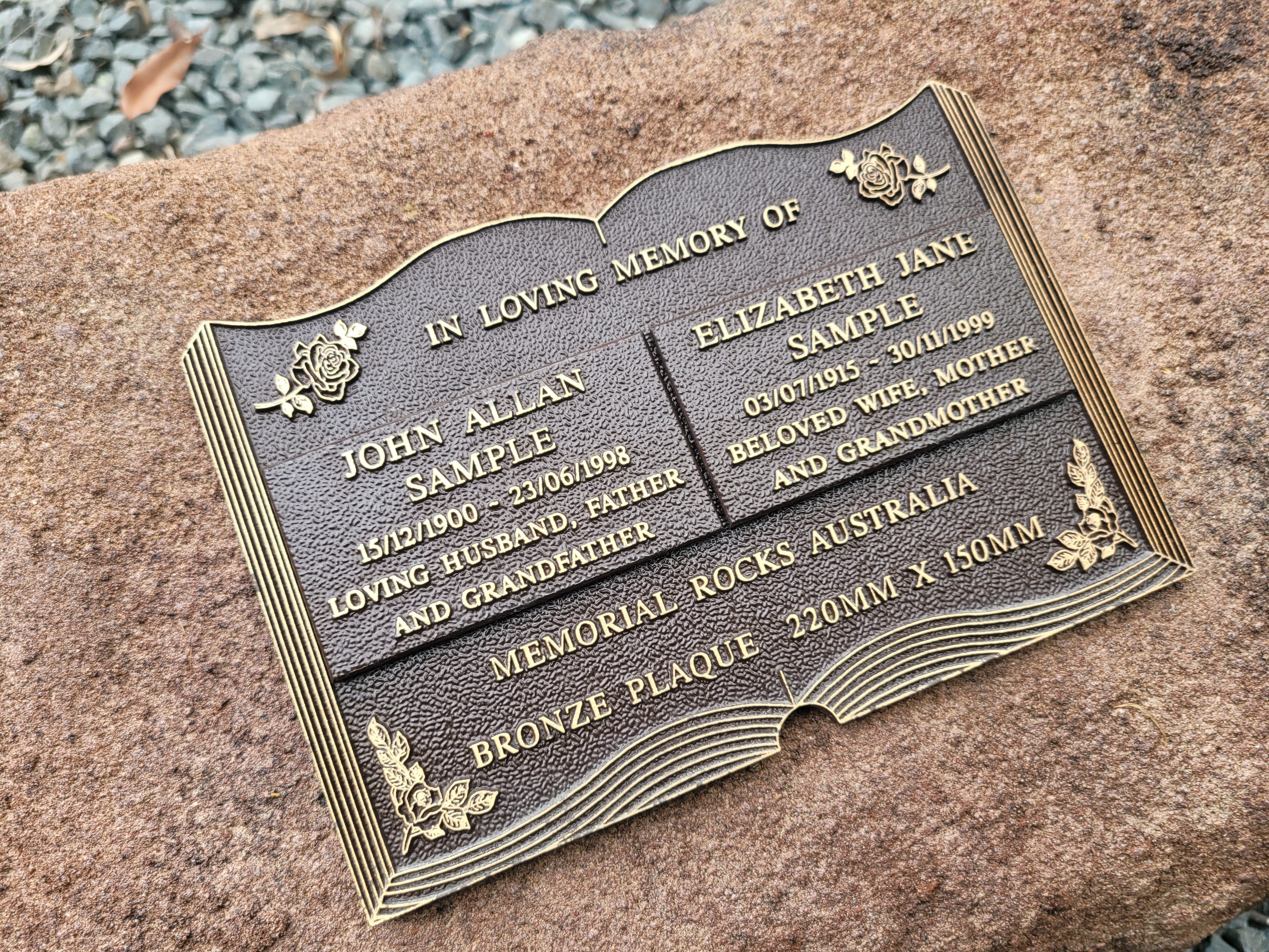 Memorial Rock Urn 1836 Extra-Large Brown