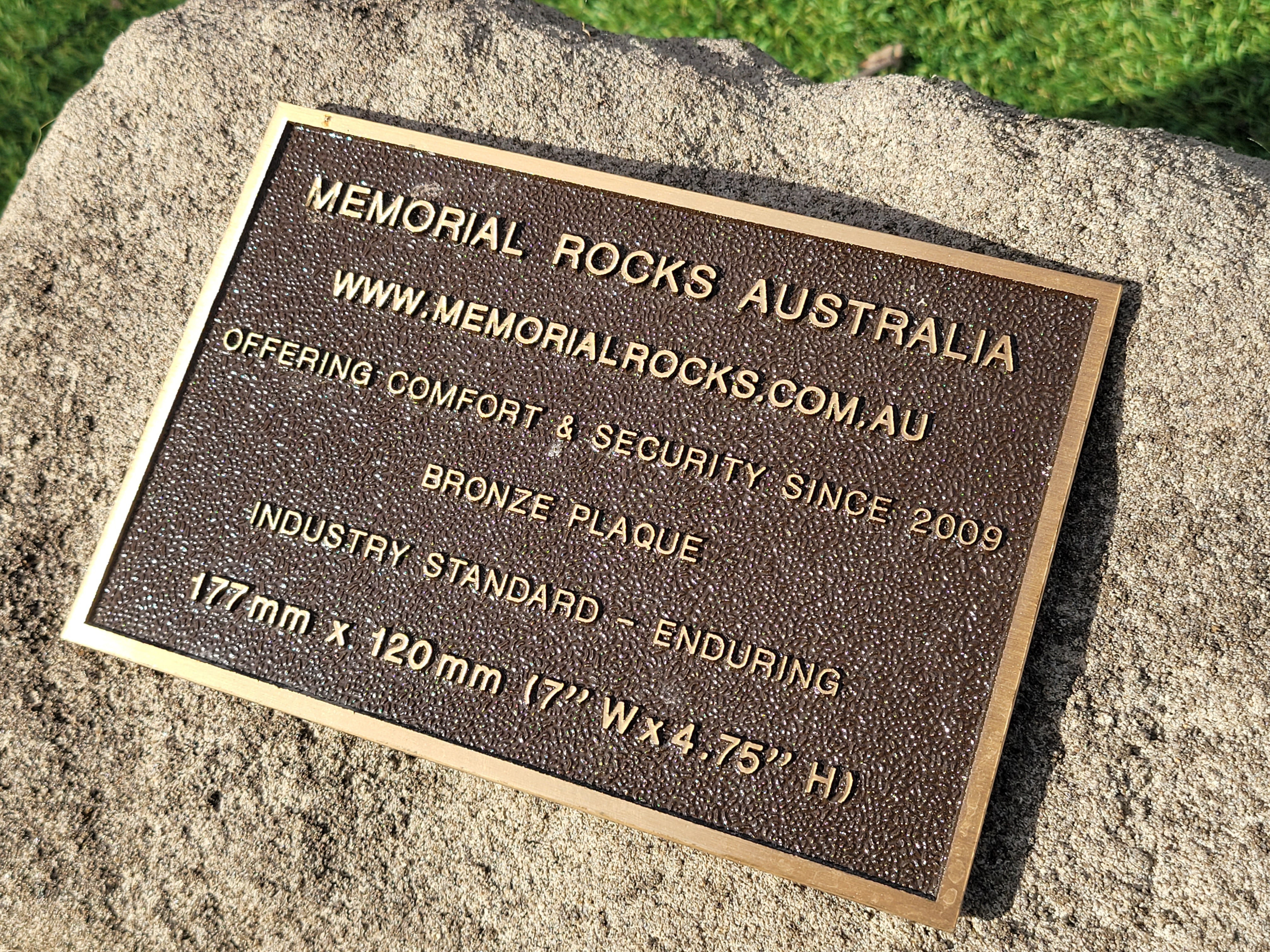Memorial Rock Urn 1902  Large Natural Riversand