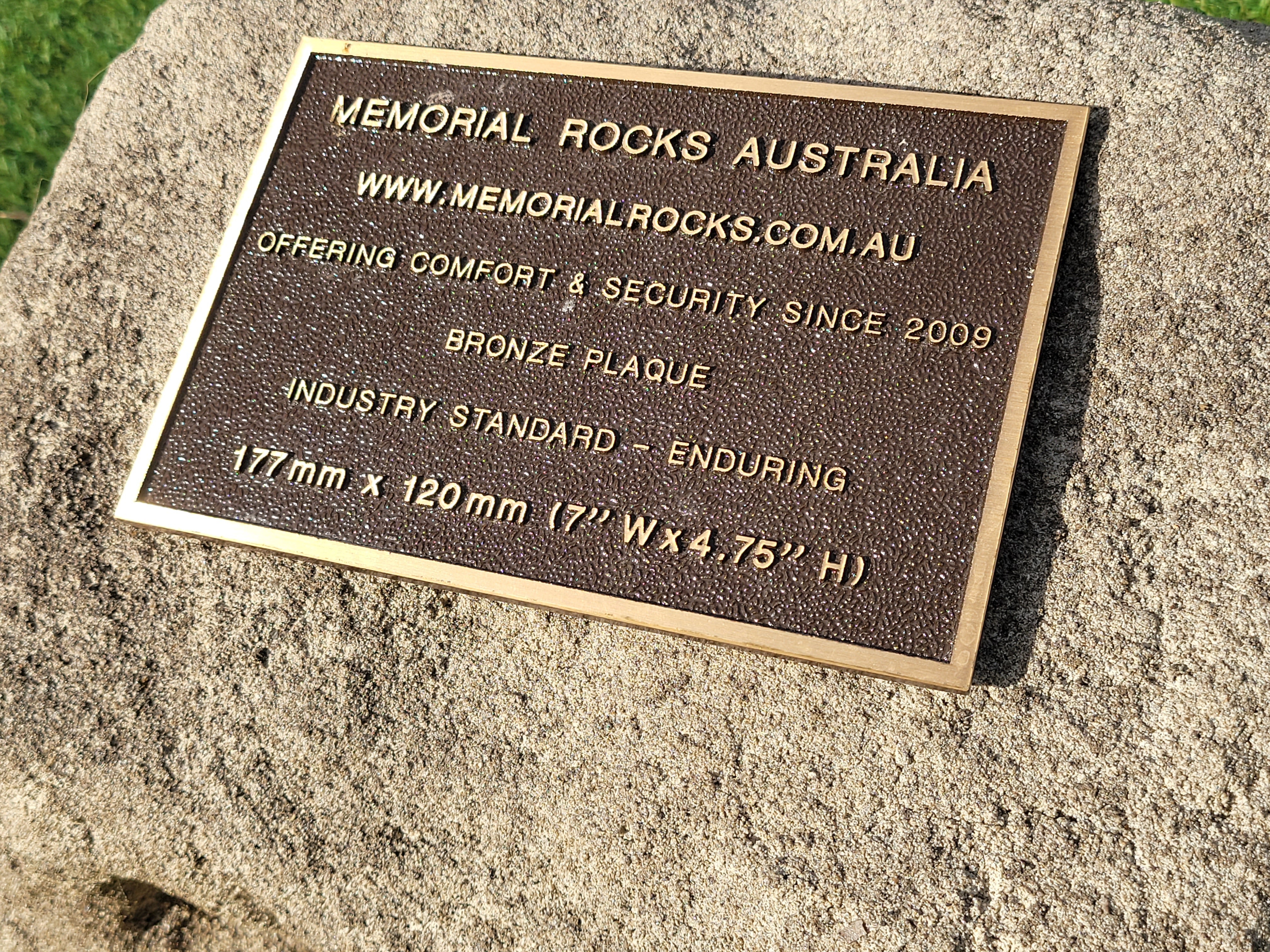 Memorial Rock Urn 1902  Large Natural Riversand