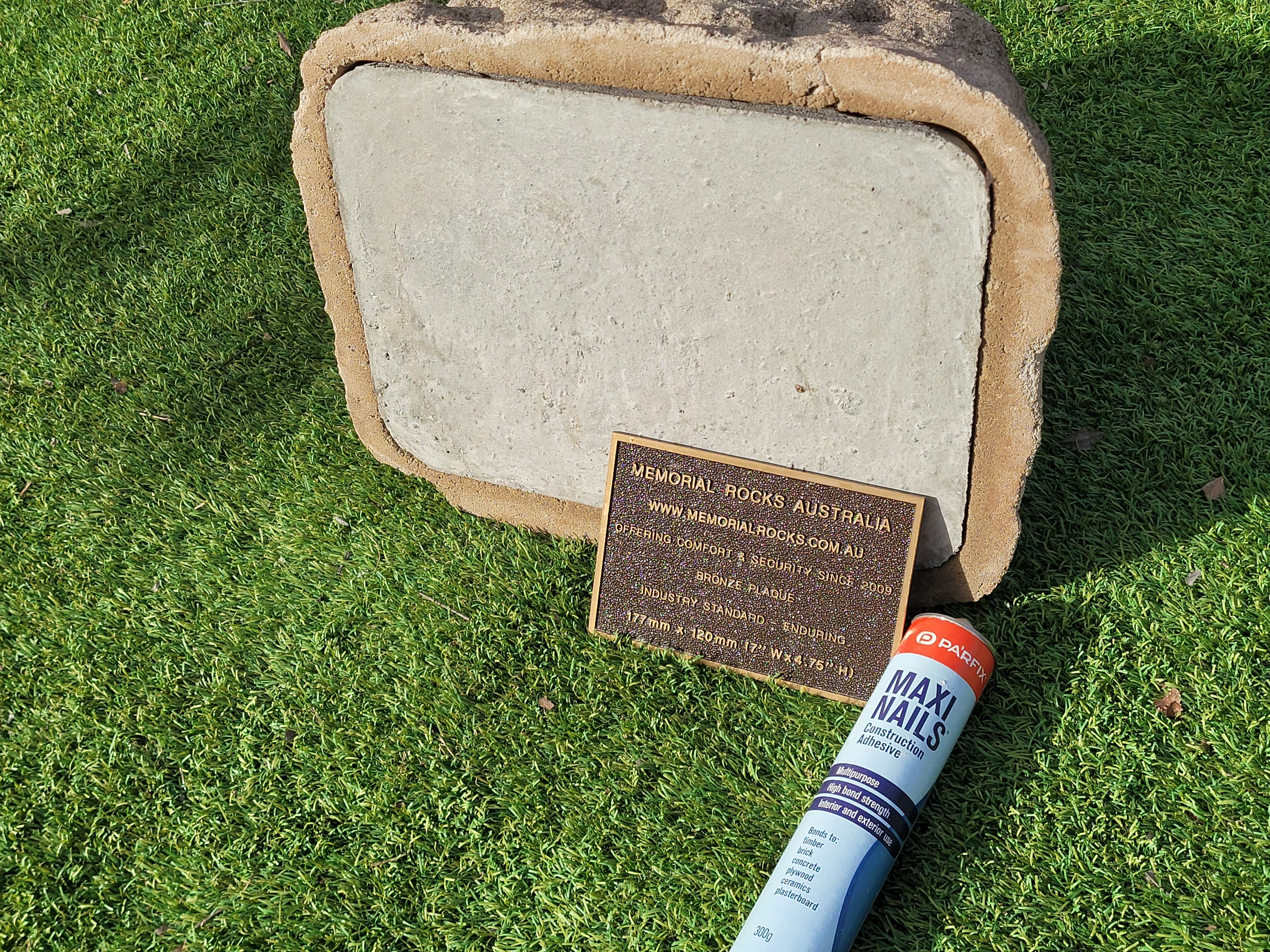 Memorial Rock Urn 1902  Large Natural Riversand