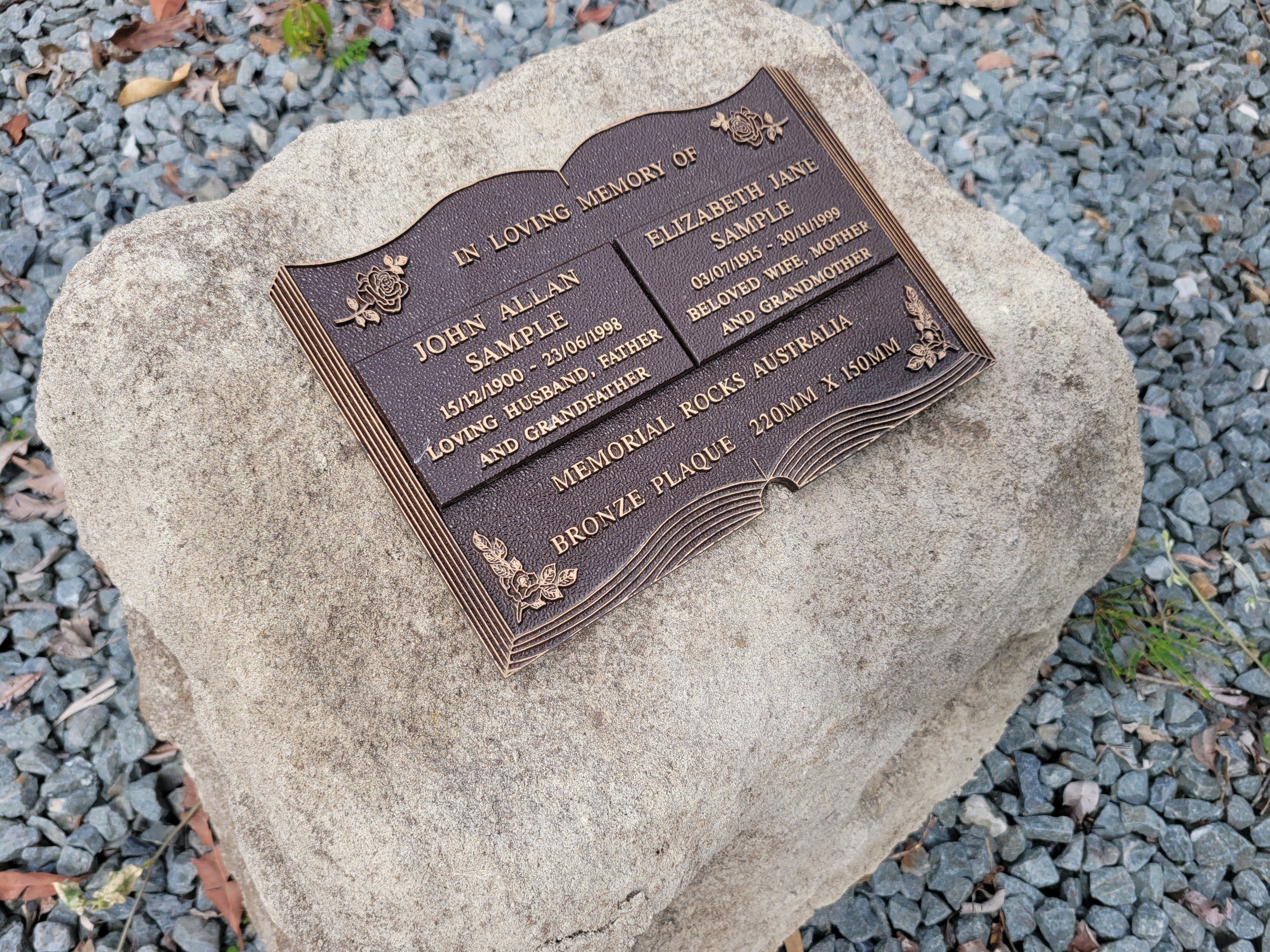 Memorial Rock Urn 2062 Large Double Natural Riversand