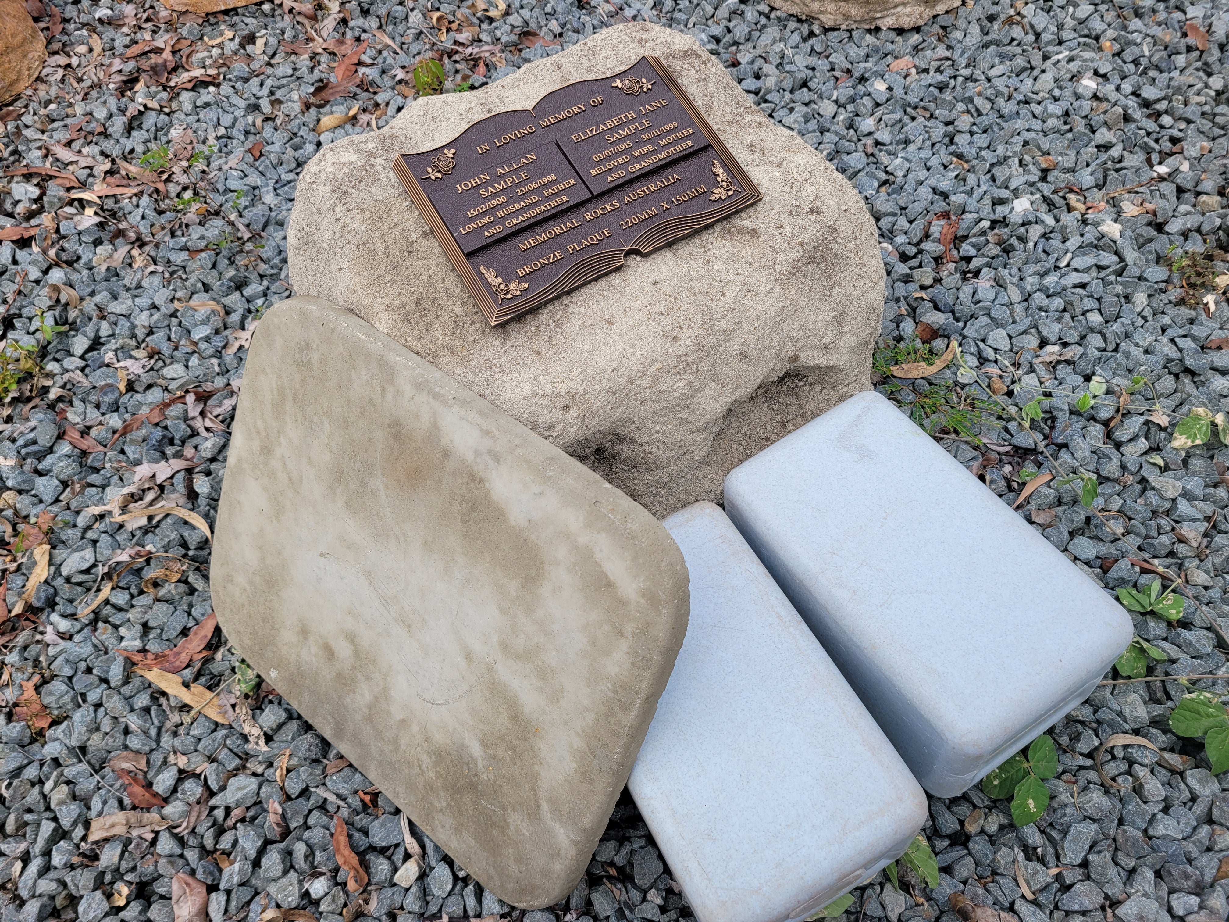 Memorial Rock Urn 2062 Large Double Natural Riversand