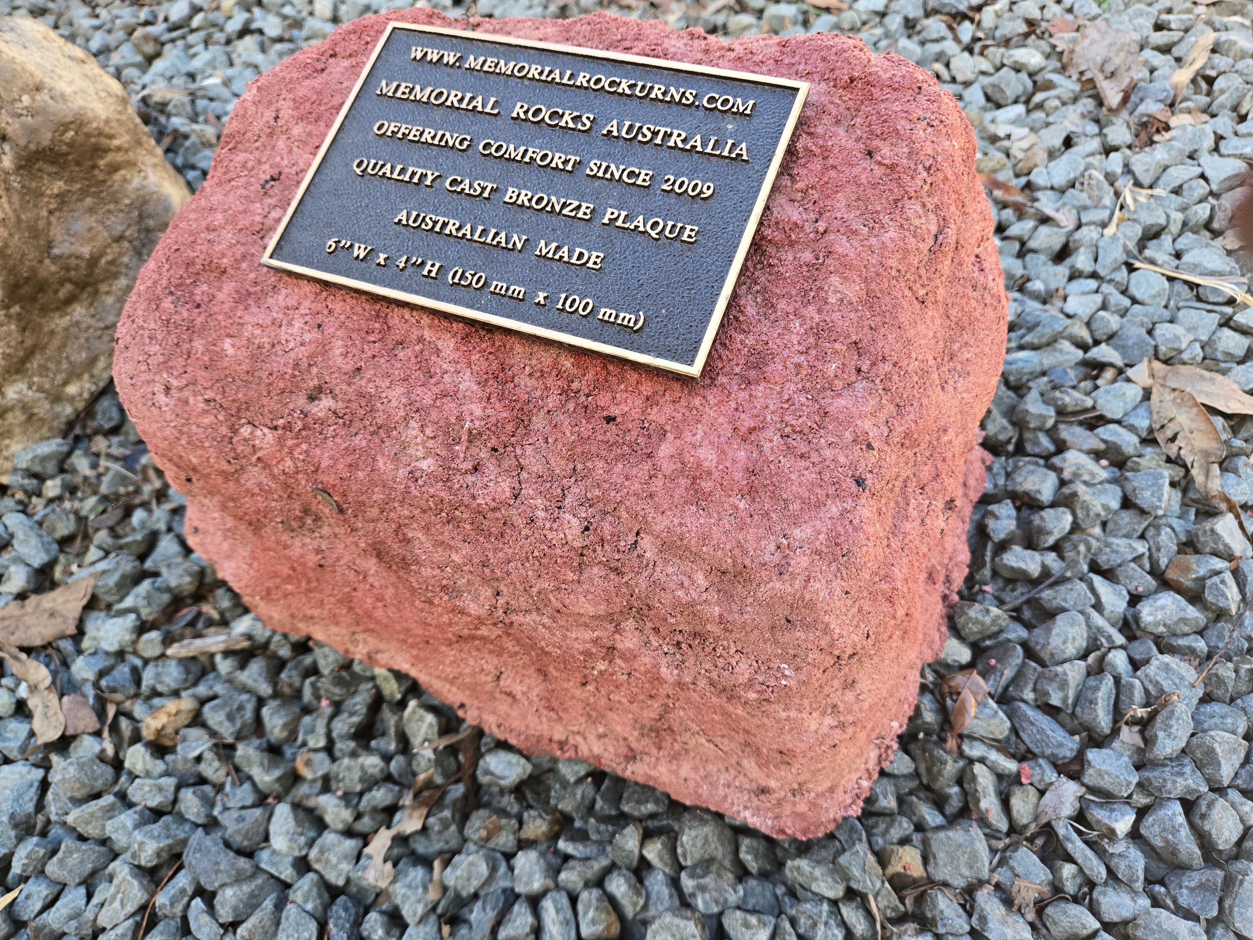 Memorial Rock Urn 2129  Regular Red