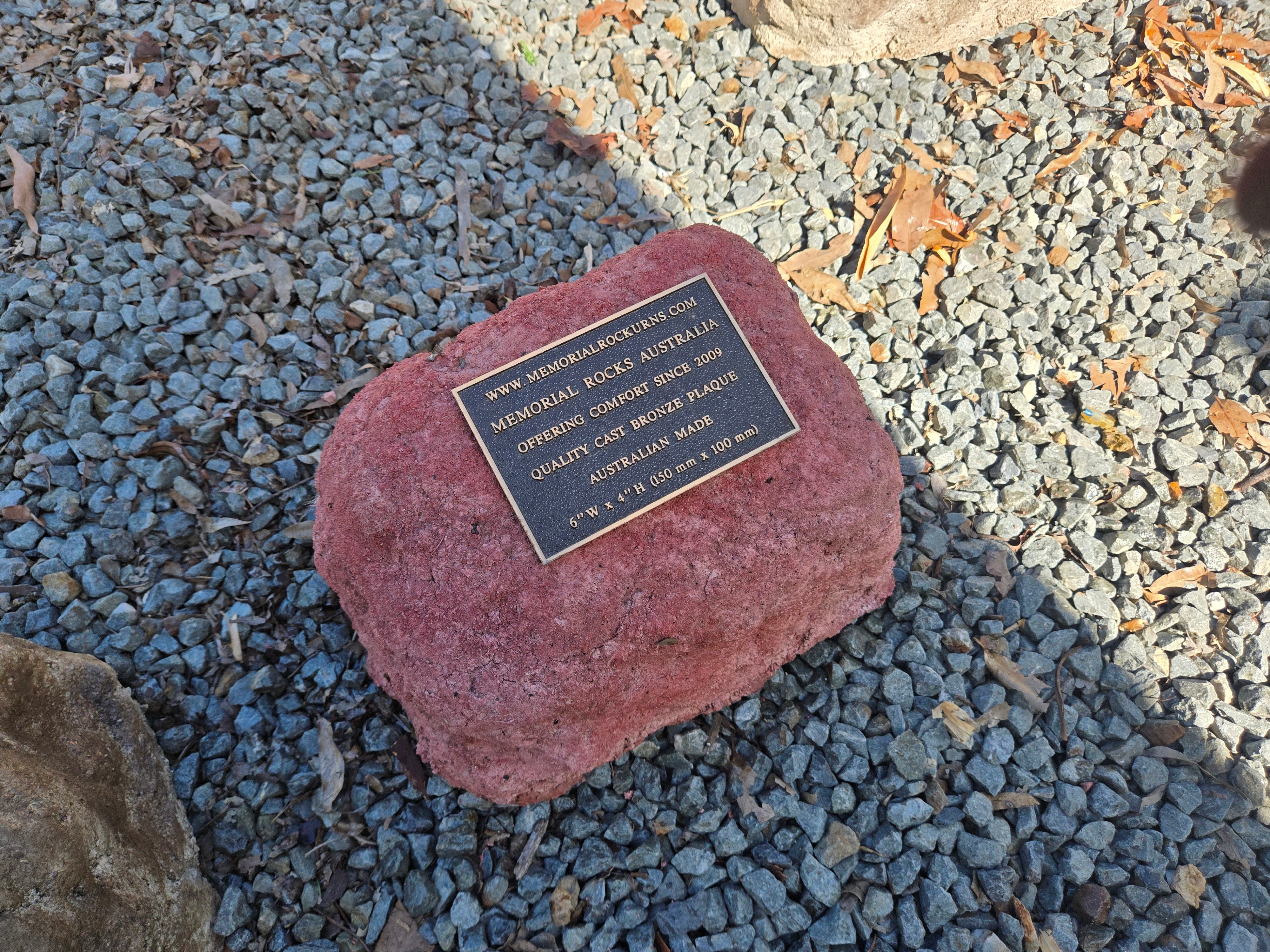 Memorial Rock Urn 2129  Regular Red