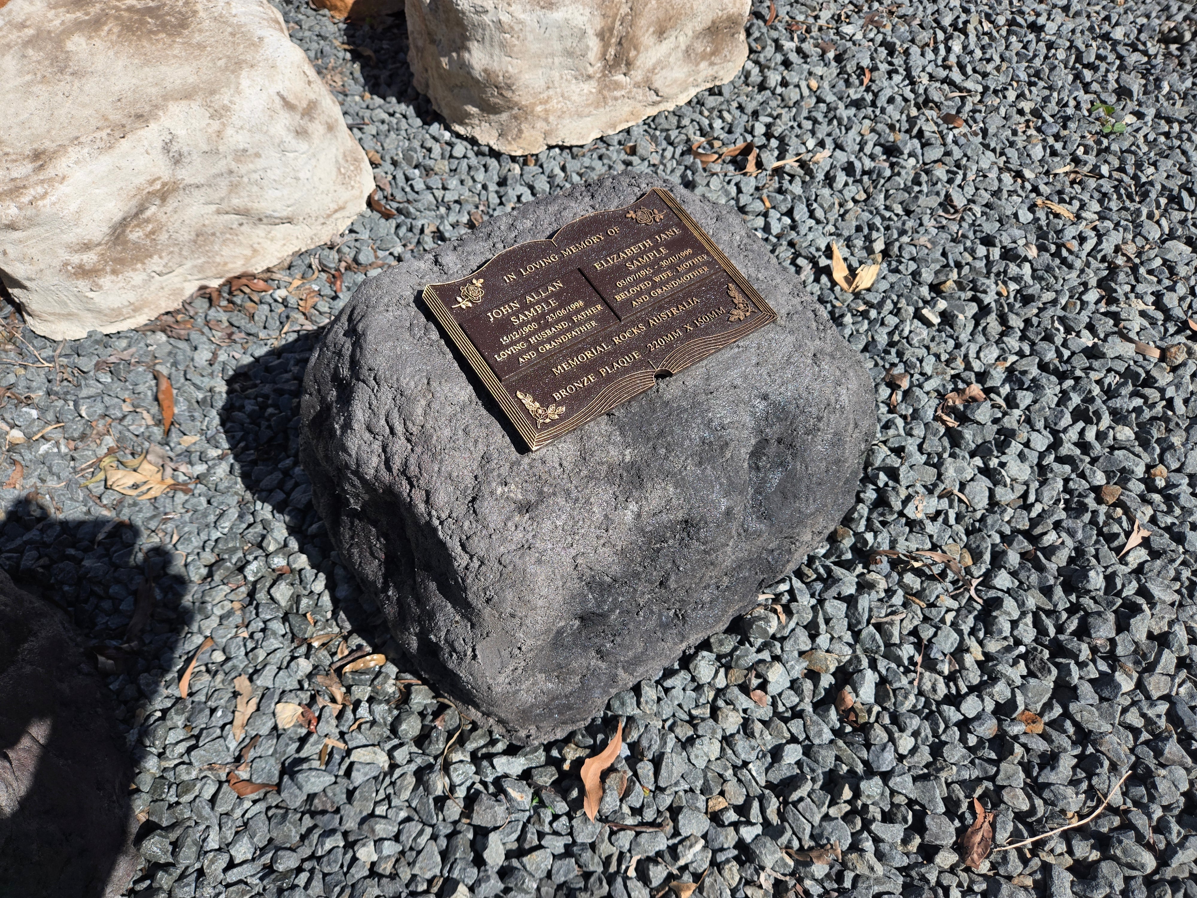 Memorial Rock Urn 2137 Large Double Black