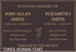 Quality Bronze Plaque Extra Design for Two Names 220mm x 150mm