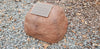 Large Double Memorial Rock Urn 1157  Brown