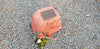 Memorial Rock Urn 1278  Large Single Red