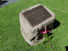 Memorial Rock Urn 1561 Regular. 200mm x150mm indent Novelty Natural Riversand