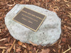 Paver - Memorial Paver Stone 638 (Not an Urn) including 200mm x 150mm Bronze Plaque