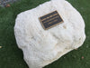 Large Single Memorial Rock Urn 752 White