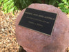 Novelty Memorial Rock Urn 773 with glass window.