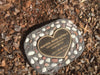 Novelty Memorial Paver Stone 785 (Not an Urn) Includes a quality 200mm x 148mm x 4.5mm Bronze Heart Plaque