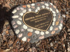 Novelty Memorial Paver Stone 787 (Not an Urn) Includes a quality 200mm x 148mm x 4.5mm Bronze Heart Plaque