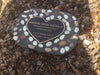 Novelty Memorial Paver Stone 787 (Not an Urn) Includes a quality 200mm x 148mm x 4.5mm Bronze Heart Plaque